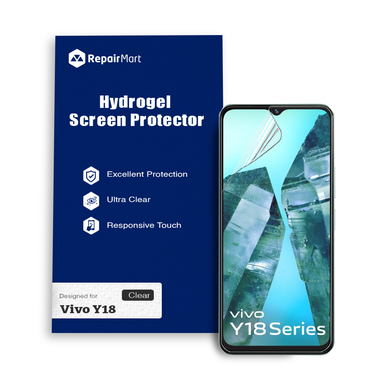 Vivo Y18 Compatible Premium Hydrogel Screen Protector With Full Coverage Ultra HD